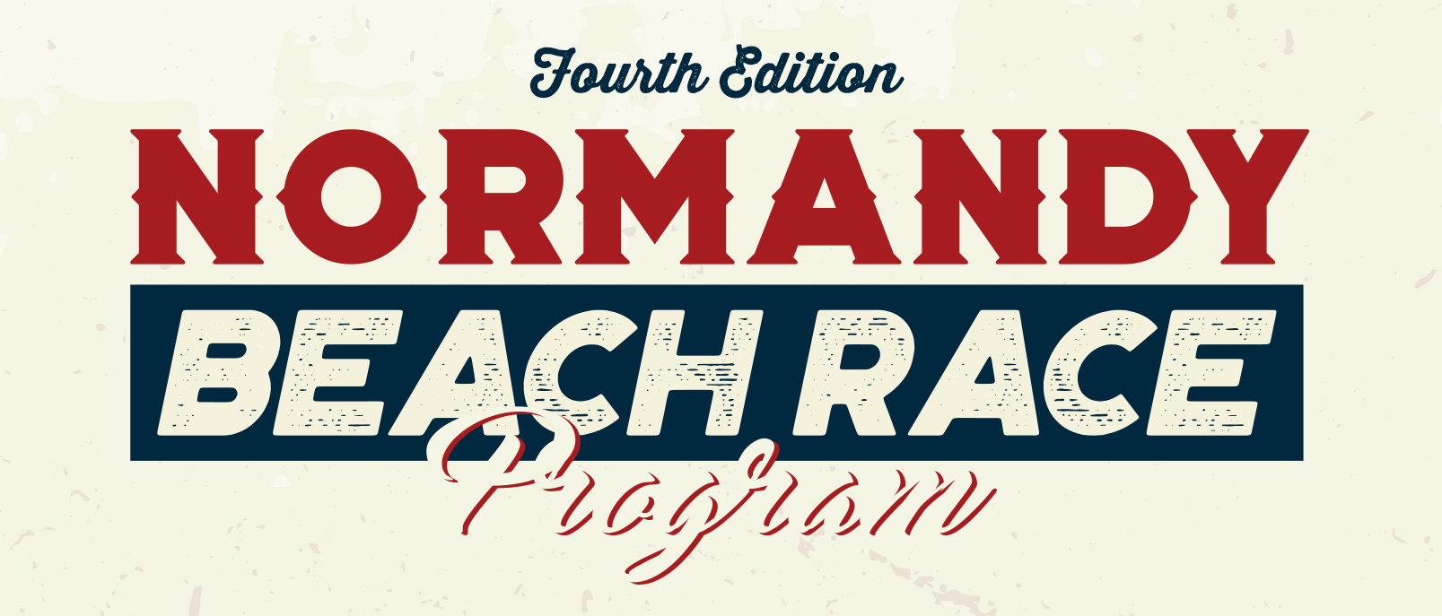 Normandy Beach Race 2023 Program header